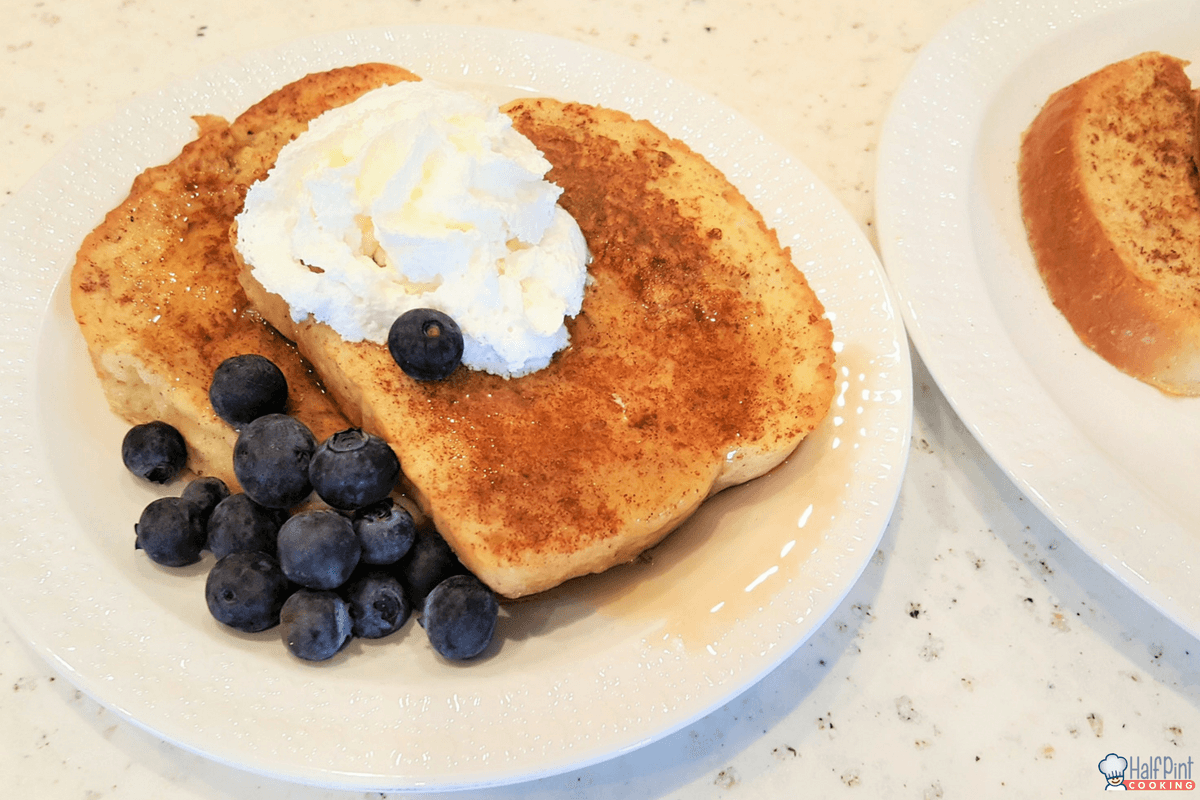 french toast-blueberries