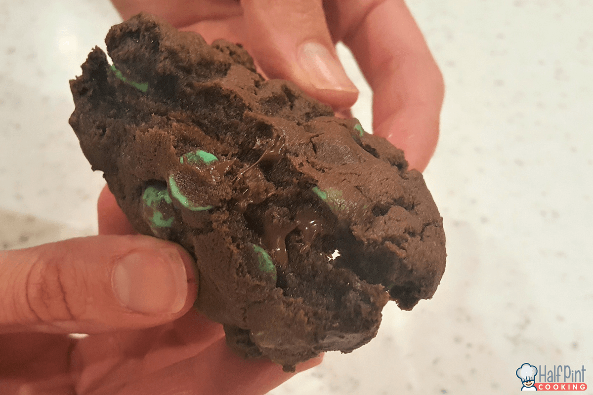 fudge mint cookies-split
