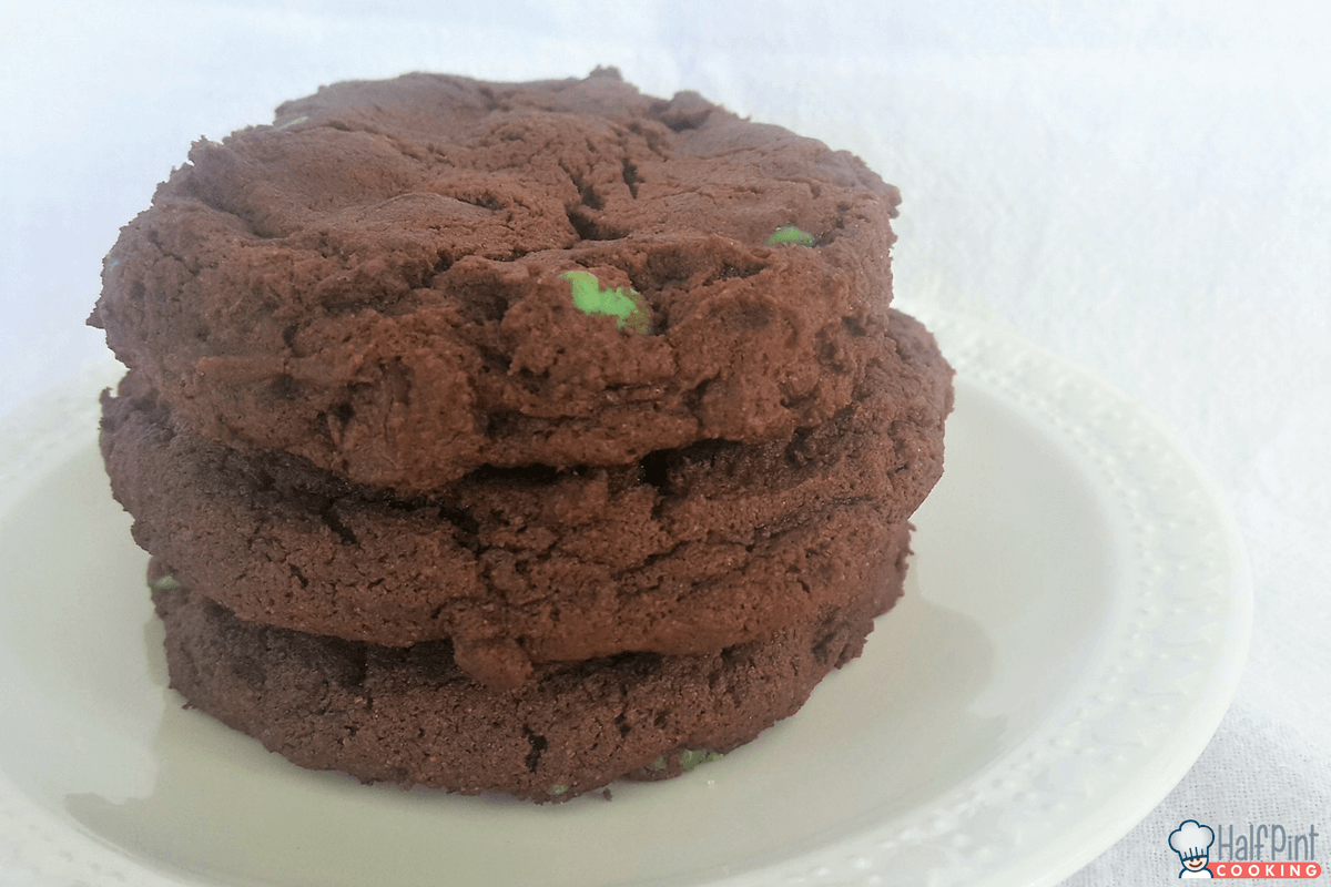 fudge mint cookies-staked