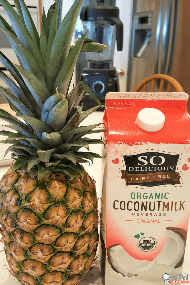pineapple smoothie-ingredients