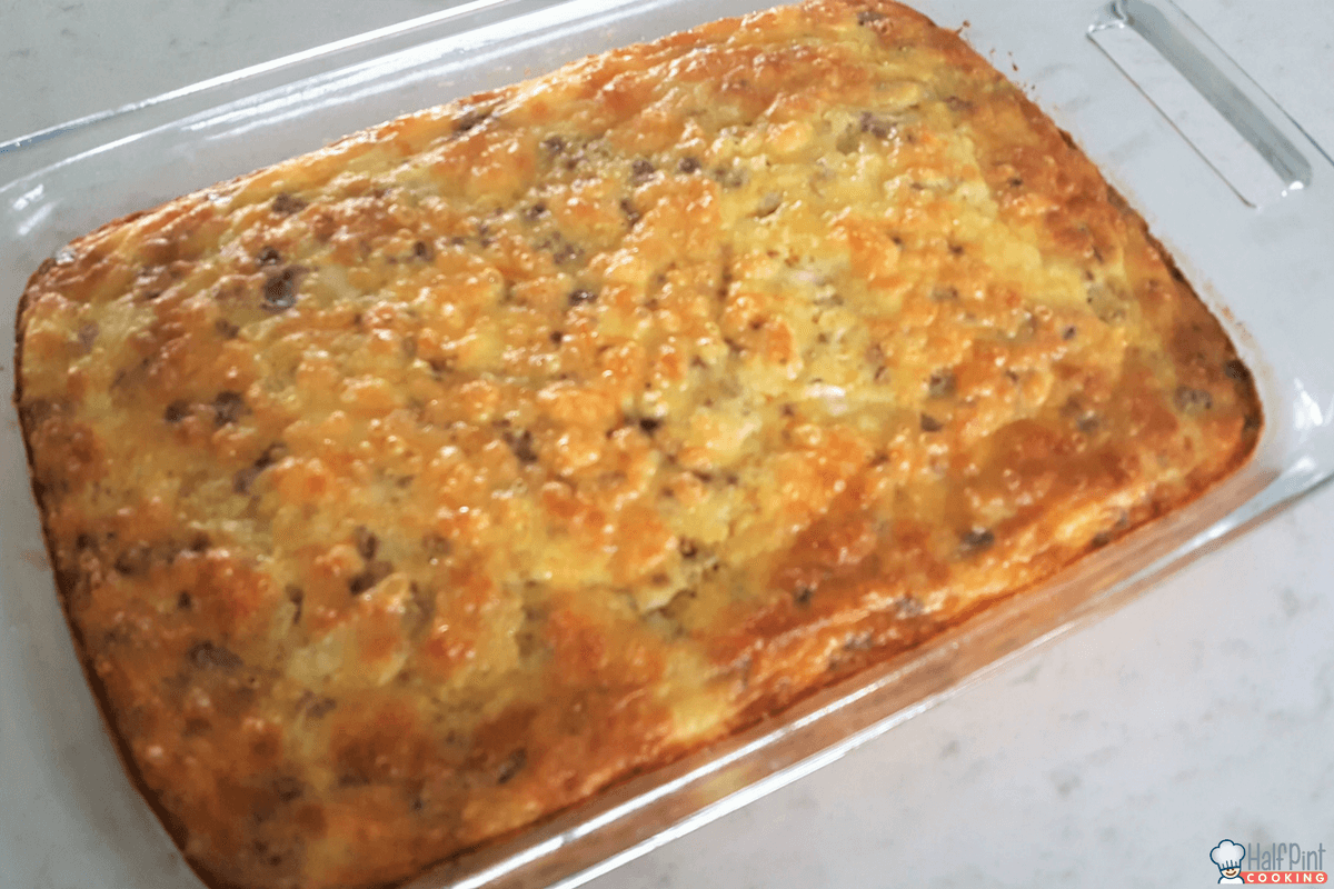 sausage quiche-cooked